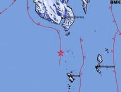 Guncangan Gempa M5,0 Dirasakan di Tahuna