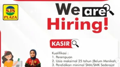 SJS Plaza Buka Lowongan Kasir! Peluang Kerja Menarik untuk Kamu yang Energik dan Teliti.