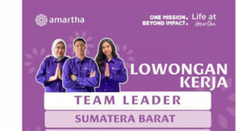 PT Amartha Mikro Fintek Buka Lowongan di Sumatera Barat, Cek Posisi dan Syaratnya!
