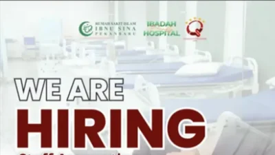 Karir di Dunia Kesehatan, Rumah Sakit Islam Ibnu Sina Pekanbaru Membuka Lowongan Staff Accounting