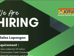 Bergabung dengan Jotun sebagai Sales Lapangan, Peluang Karir Menarik
