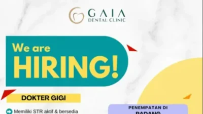 Dibuka! Kesempatan Bergabung Sebagai Dokter Gigi di Klinik GAIA Padang Barat