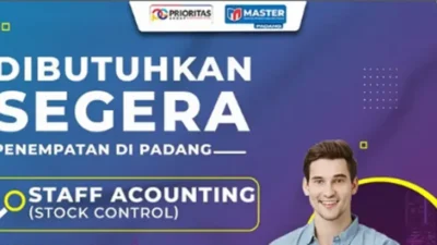 Kesempatan Kerja di Padang, Dibuka Posisi Staff Accounting di Master Padang