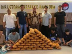 Kejar Pengedar, Polda Sumbar Sita Ganja dan Tangkap Empat Pelaku