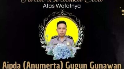 Polisi Gugur Saat Tugas, Terlindas Usai Terjatuh dari Motor