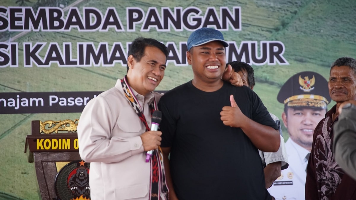 Menteri Pertanian Andi Amran Sulaiman mengapresiasi keberhasilan Abimayu Petani Milenial asal Penajam Paser Utara.