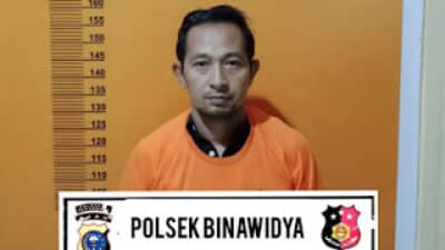 Pelaku penembakan remaja di Pekanbaru.