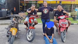 Polresta Padang Amankan Pelaku Pencurian Motor