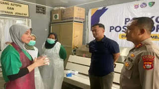 Kapolres Dharmasraya, AKBP Purwanto Heru Subekti (kanan).