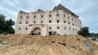 Rumah Sakit Indonesia di Beit Lahia, Gaza Utara, yang menjadi sasaran serangan Israel.