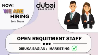 Dubai Smartphone Padang Buka Lowongan Marketing, Cek Syarat dan Cara Daftarnya!