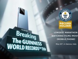 Rekor Dunia! Realme GT 7 Tembus 24 Jam Maraton Nonton Film di Satu Kali Cas