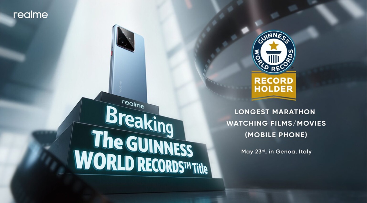 Realme GT 7 pecahkan rekor dunia Guiness.