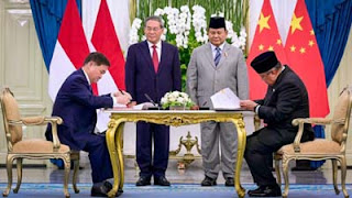 Presiden Prabowo Subianto, dan Premier Republik Rakyat Tiongkok (RRT), Li Qiang