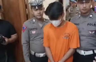 Christiano Pengarapenta Pengidahen Tarigan, pengemudi BMW yang menabrak mahasiswa UGM, ditahan polisi.