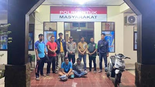 Residivis kasus narkoba diciduk polisi di Lubuk Malako, Solok Selatan.