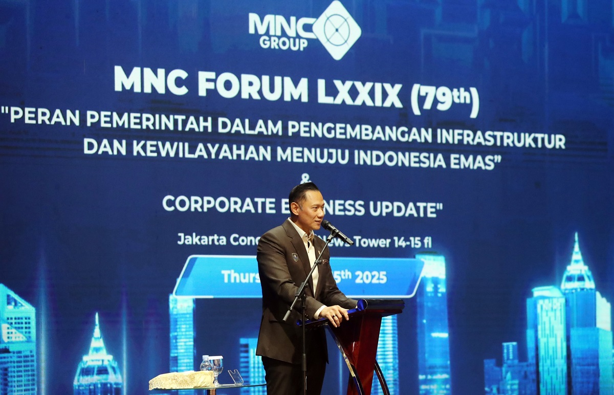 Menko Infrastruktur dan Pembangunan Kewilayahan (IPK) Agus Harimurti Yudhoyono Hadiri MNC Forum LXXIX (79th) di iNews Tower.