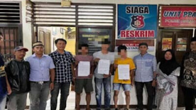 Tiga pelaku sedang berada di Polres Agam.