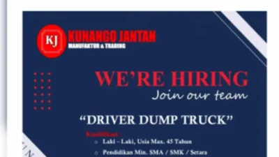 Dibuka! Kesempatan Kerja Driver Dump Truck di Perusahaan Konstruksi Terpercaya