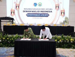 Kementerian ATR dan DMI Sinergi Selesaikan Sertifikasi Tanah Wakaf