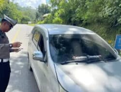 Tertibkan Jalanan, Polres Solok Selatan Gandeng Dispenda Gelar Razia