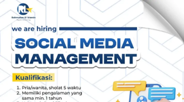 RLA Agency Buka Rekrutmen Posisi Social Media Management, Cek Syaratnya di Sini!