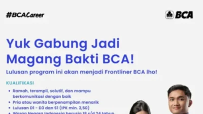 Magang Bakti BCA 2025 Dibuka untuk Wilayah Bukittinggi, Ini Keuntungannya