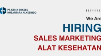 PT. Gema Sukses Nusantara Alkesindo Buka Lowongan Sales Marketing Alkes, Cek Syaratnya!