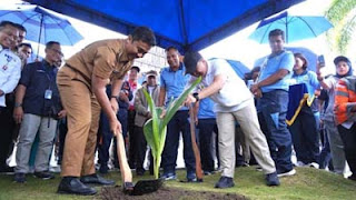 Penghijauan Lanud Sutan Syahrir kerjasama PLN,BUMN Bersama dan TNI AU serta Pemprov Sumbar.