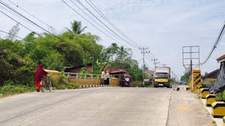 Jembatan Batang Namang di Nagari Guguak.
