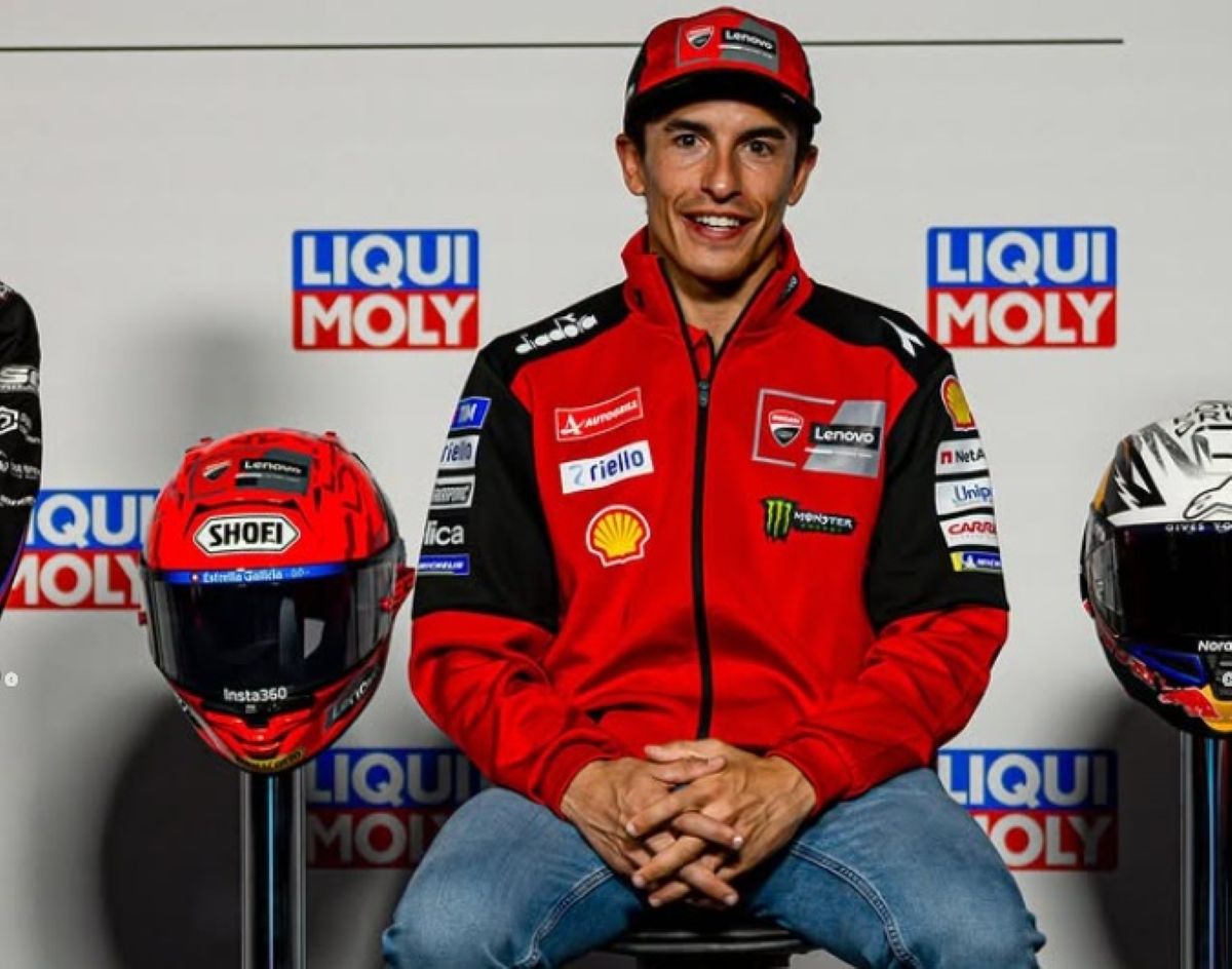 Pembalap Tim Ducati Lenovo, Marc Marquez.