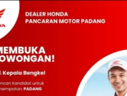 Bergabunglah dengan Pancaran Motor Padang sebagai Kepala Bengkel Profesional