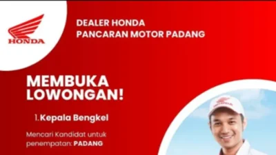 Bergabunglah dengan Pancaran Motor Padang sebagai Kepala Bengkel Profesional