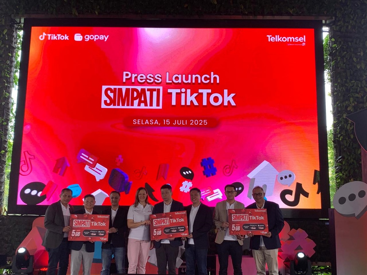 Telkomsel bersama TikTok dan GoPay meluncurkan Simpati TikTok.