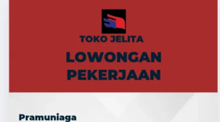 Lowongan Kerja Pramuniaga di Toko Jelita, Kesempatan Emas untuk Wanita Enerjik!
