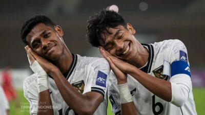 Timnas Indonesia U-17 kala berlaga.