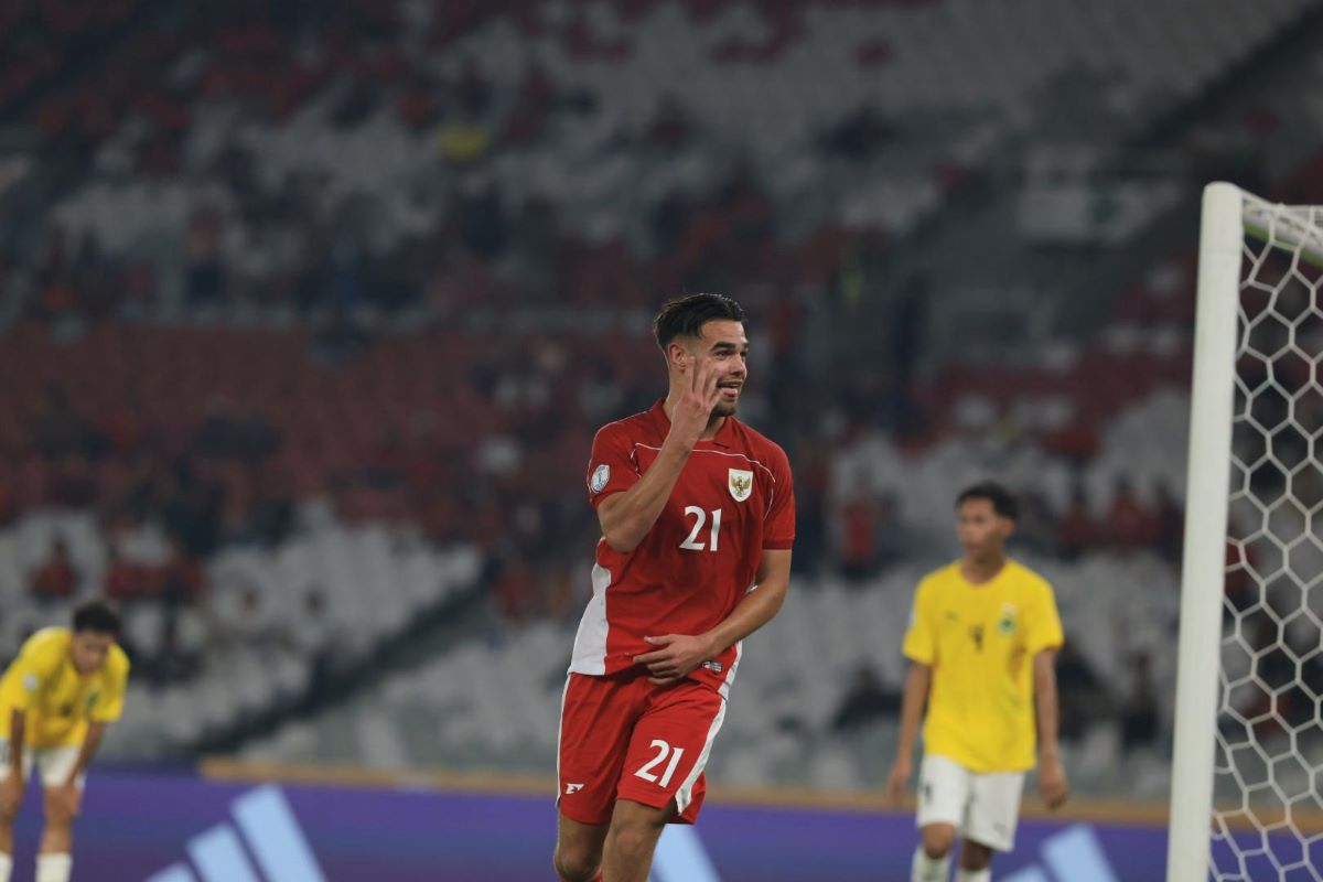 Timnas Indonesia U-23 bantai Brunei 8-0 di Piala AFF U-23 2025.