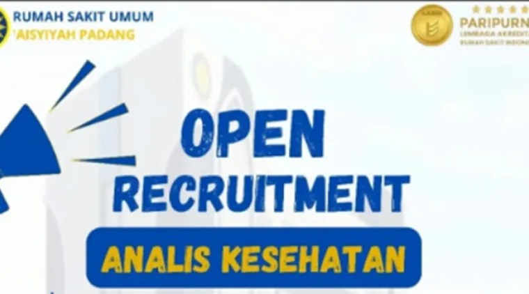 RSU 'Aisyiyah Padang Buka Lowongan! Kesempatan Emas untuk Lulusan Analis Kesehatan.