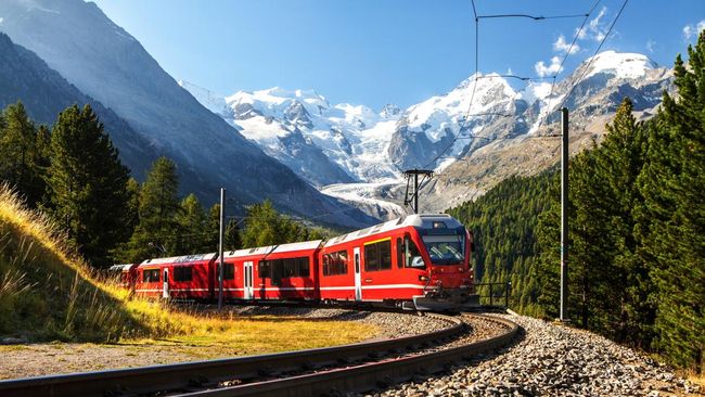 Ilustrasi kereta wisata. Ada lima kereta mewah yang memiliki panorama memukau, layanan super fancy, dan memberikan pengalaman paling berkesan.
