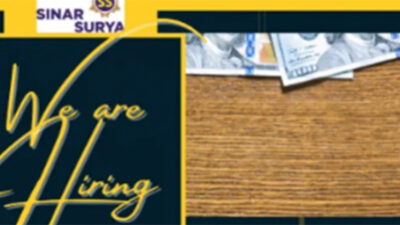 Kesempatan Berkarier di Sinar Surya, HR, Sales & Marketing, dan Asisten Sales Dibuka!