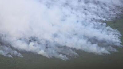 Kebakaran lahan di Kabupaten Rokan Hilir, Riau