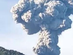 Letusan Gunung Marapi Guncang Canduang dan Sekitarnya