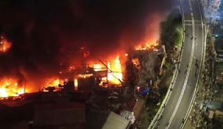 Kebakaran Taman Puring ludeskan 552 kios pasar pada Senin (28/7/2025) malam.