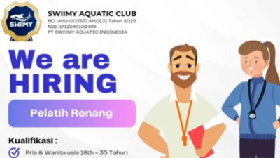 Lowongan Pelatih Renang di Swiimy Aquatic Club, Tersedia di 5 Kota Sumbar.