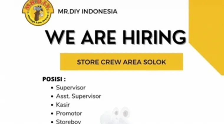 Cari Kerja di Perusahaan Retail Terbesar? MR.DIY Indonesia Lagi Buka Lowongan, Cek di Sini!