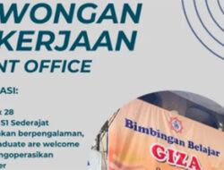 Bimbel Giza Cari Staf Front Office, Cocok untuk Fresh Graduate dan Berpengalaman