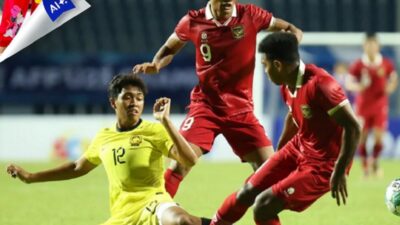 Timnas Indonesia U-23 saat bertemu Malaysia U-23 di Piala AFF U-23 2023.