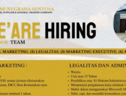 PT Bumi Nugraha Sentosa Cari Talenta Berbakat, Segera Lamar Sekarang!