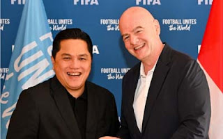 Erick Thohir bersana presiden FIFA