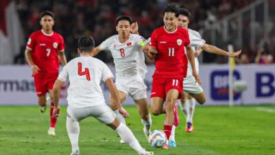 Timnas Indonesia bisa melewati ranking FIFA Vietnam dan Lebanon pada Oktober 2025.